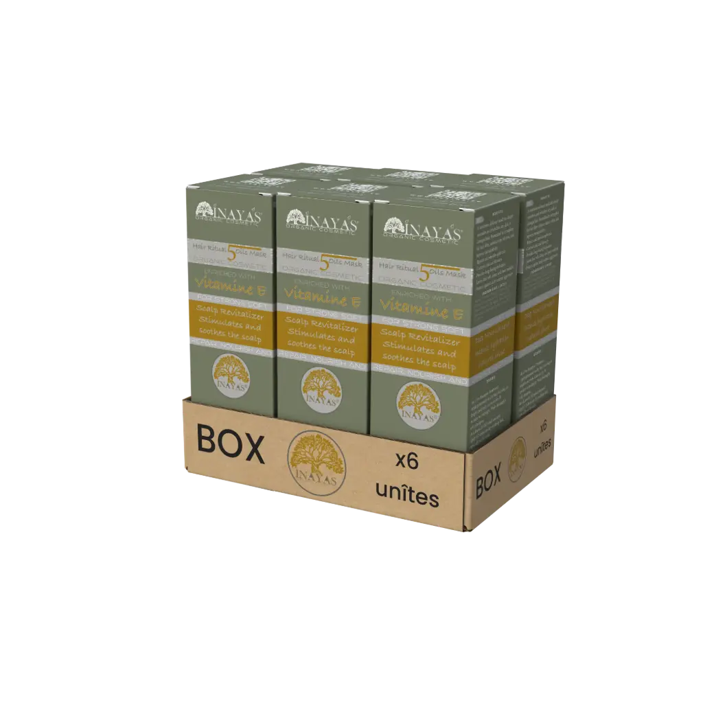 PACK- X6 Unité  -INAYAS-MASQUE CAPILLAIRE 5 HUILES -50 ml